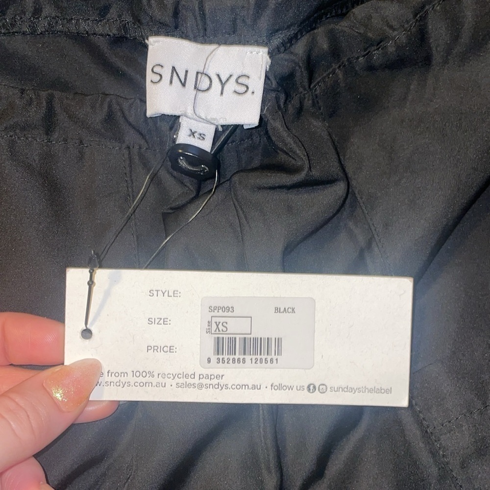 New! SNDYS Paloma Cargo Pants 🖤 XS NWOT - Picture 12 of 12